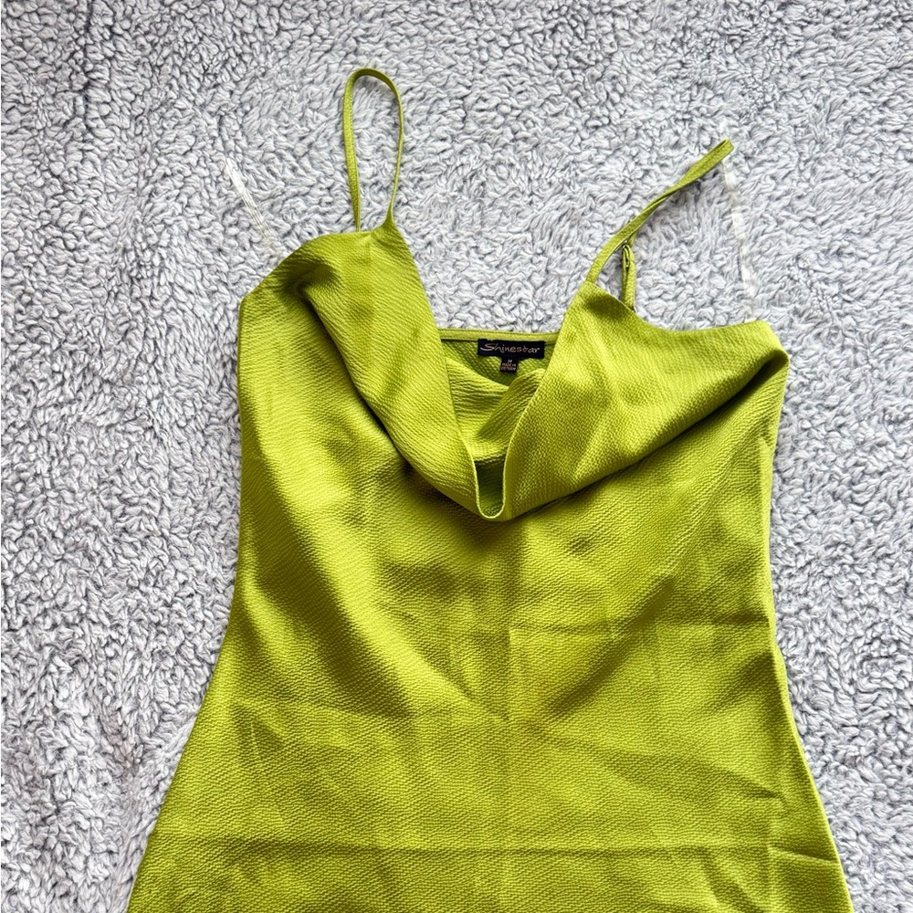 Shinestar Vibrant Green Textured Top